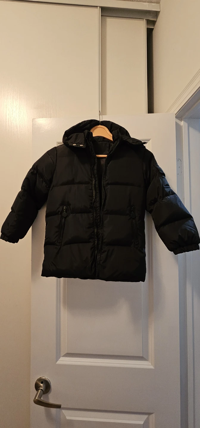 Black Puffer Snowsuit Set - photo 3