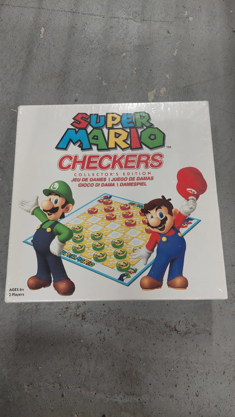 Super Mario Checkers Collector's Edition Board Game