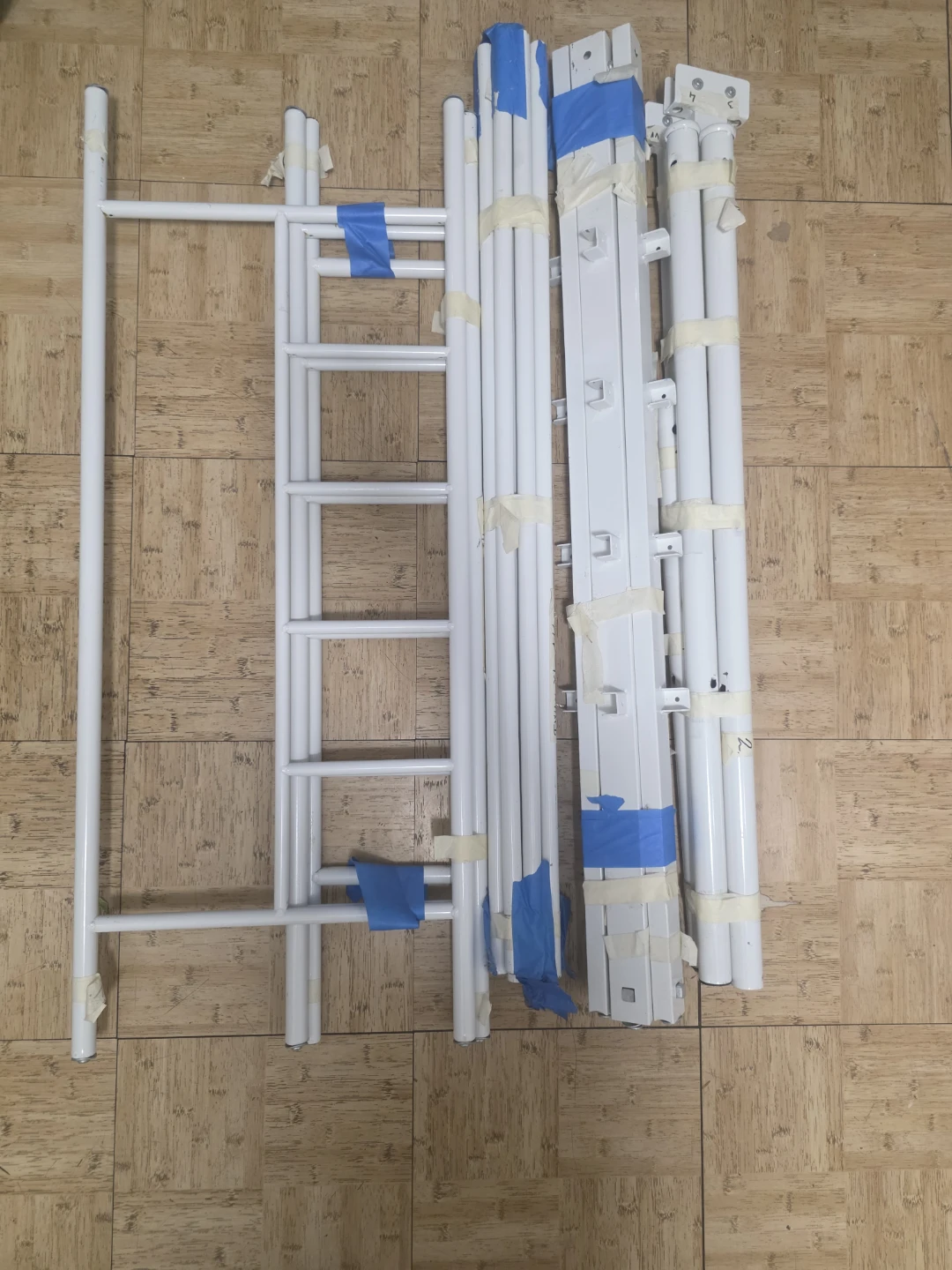 White Twin Size Metal Bed Frame with Headboard - photo 3