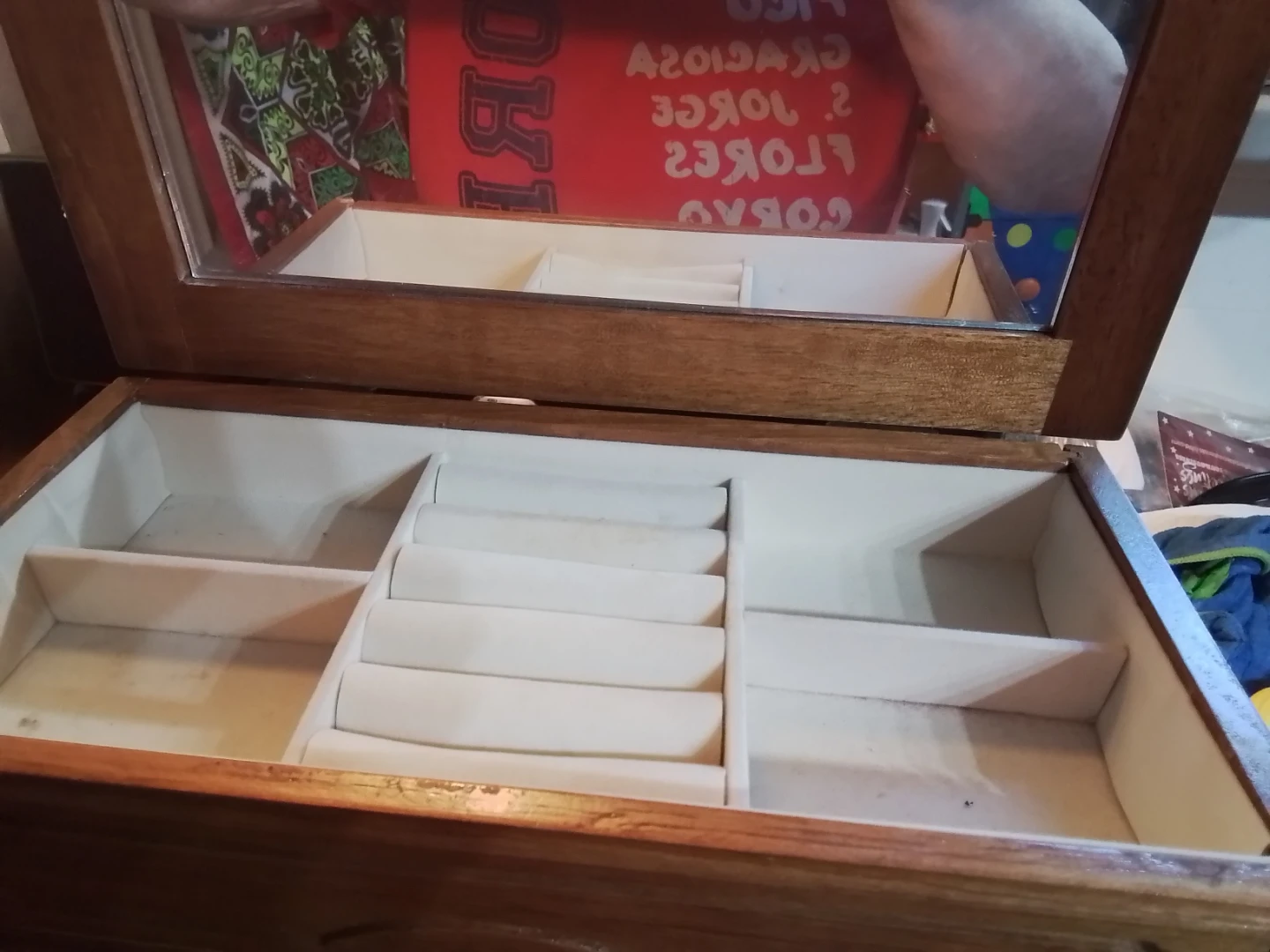 Wooden Jewelry Box with Glass Door - photo 2
