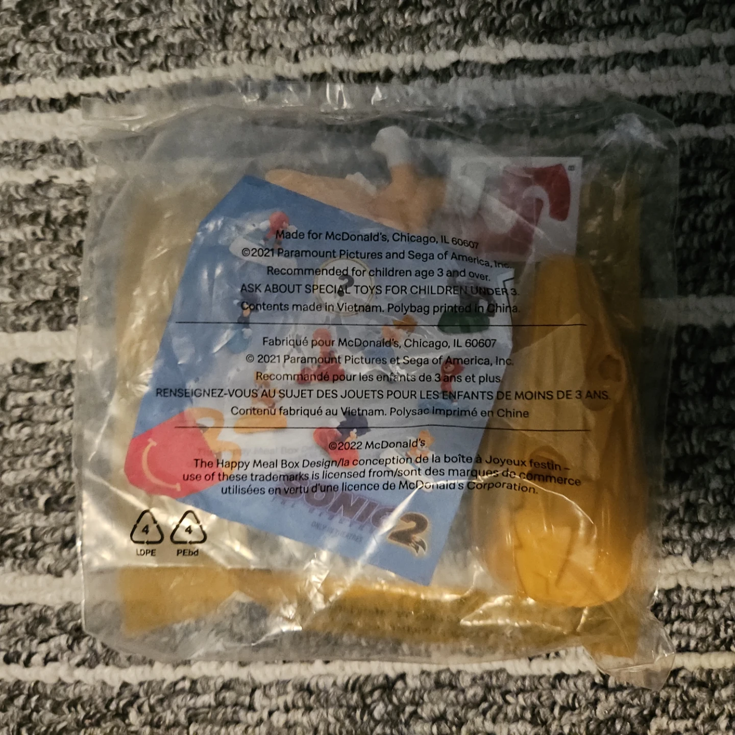 McDonald's Sonic the Hedgehog Happy Meal Toy - photo 2