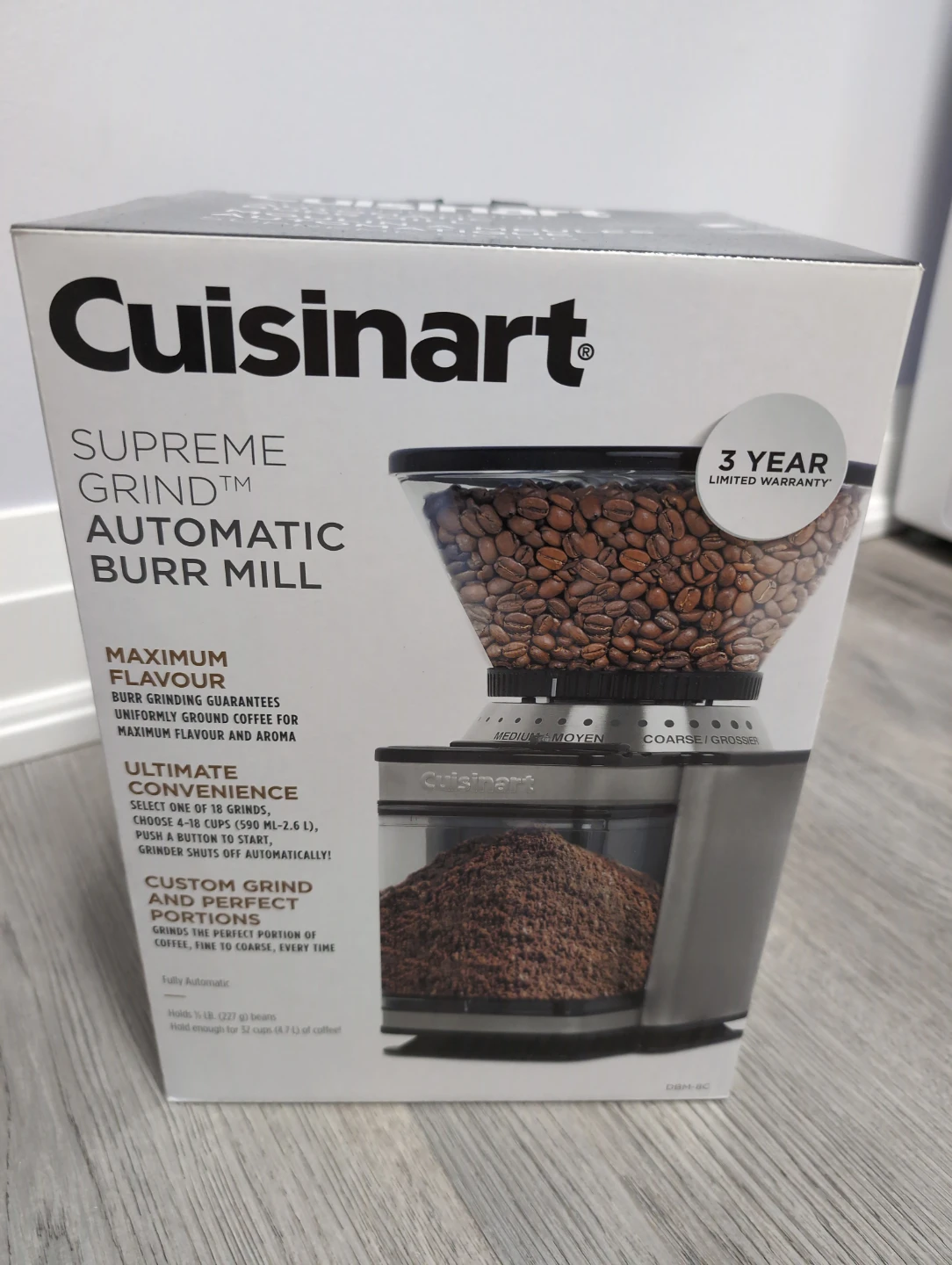 (Unopened) Cuisinart Supreme Grind Automatic Burr Mill