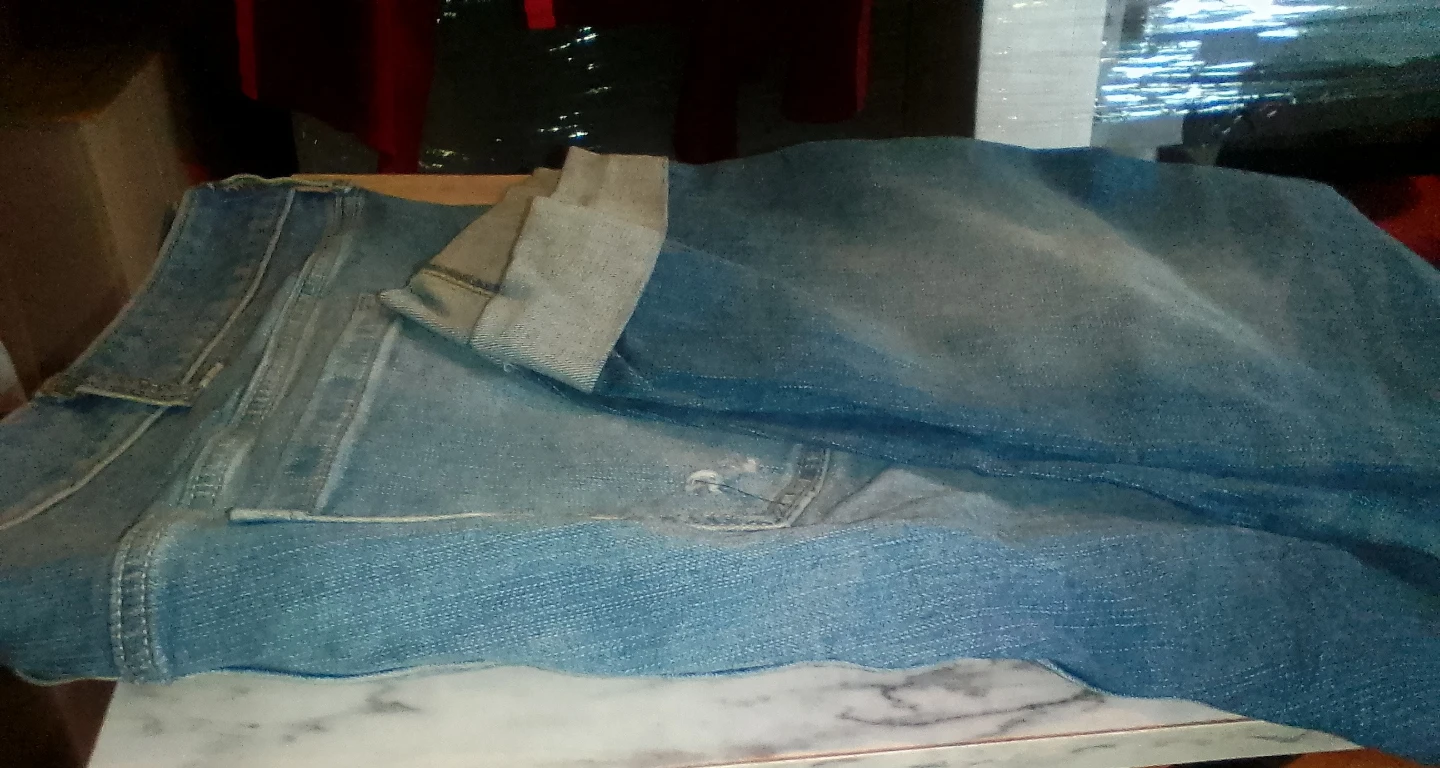 Blue Distressed Denim Jeans