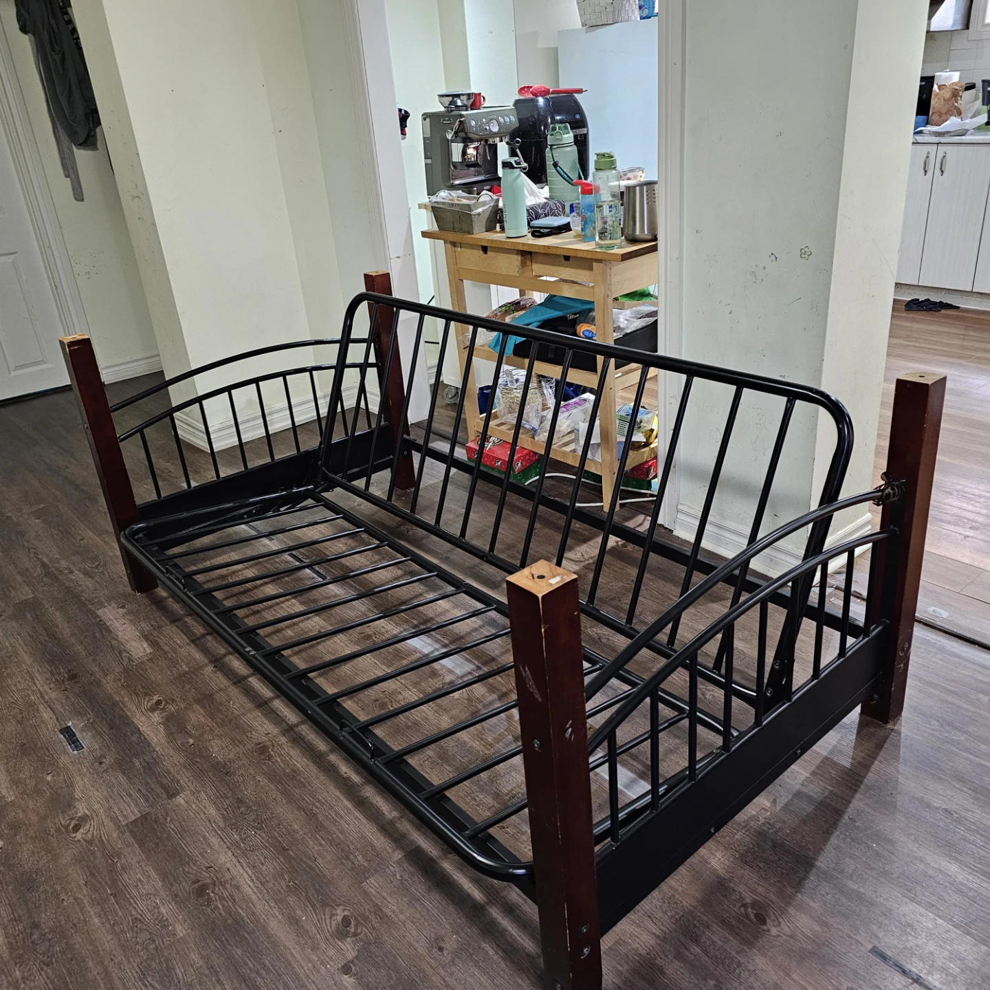 Metal and Wood Futon Frame (bed/couch)