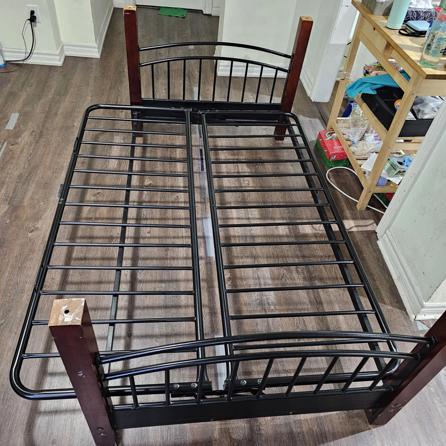 Metal and Wood Futon Frame (bed/couch) - photo 3