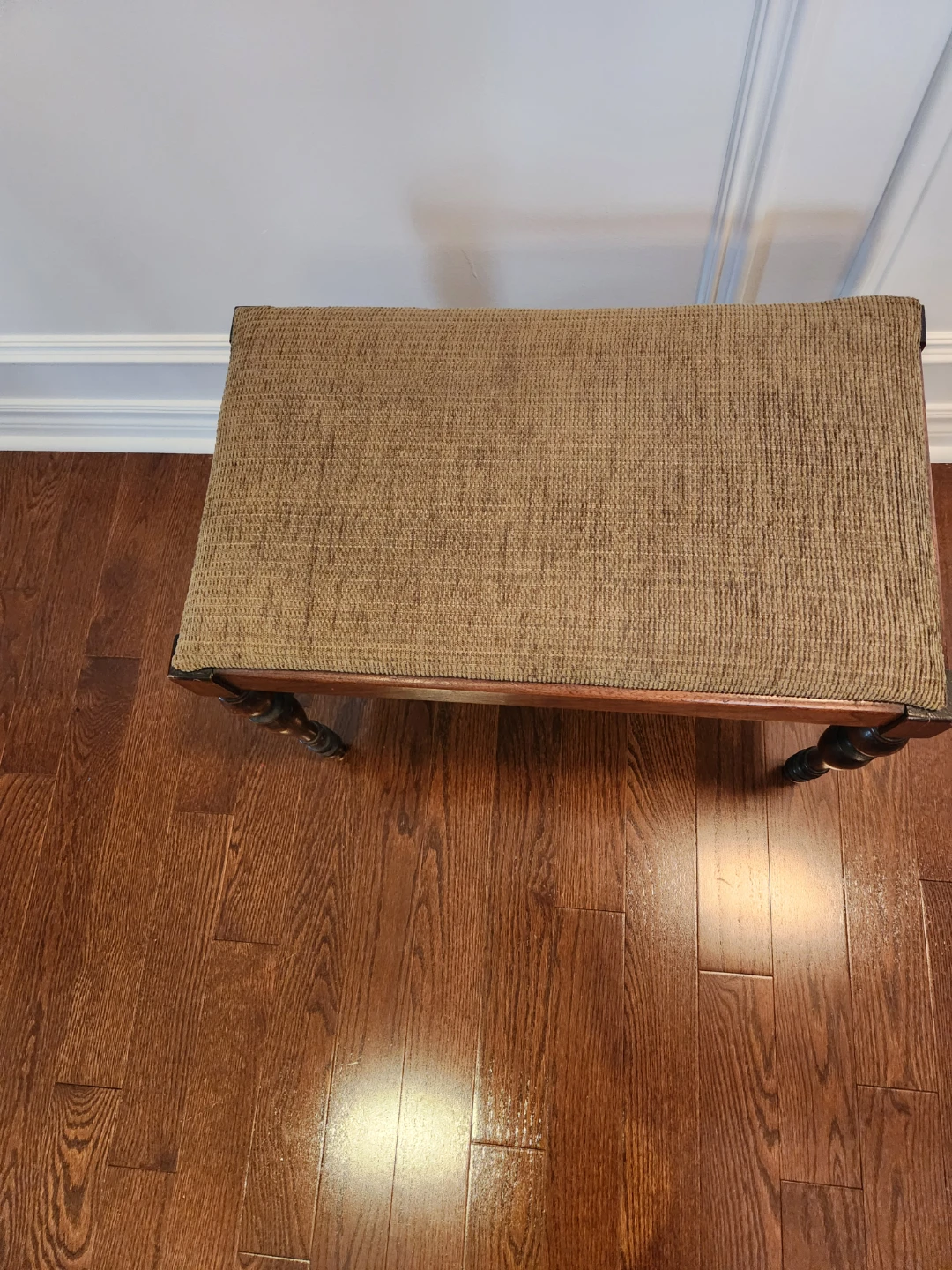 Wooden Bench with Upholstered Seat - photo 4