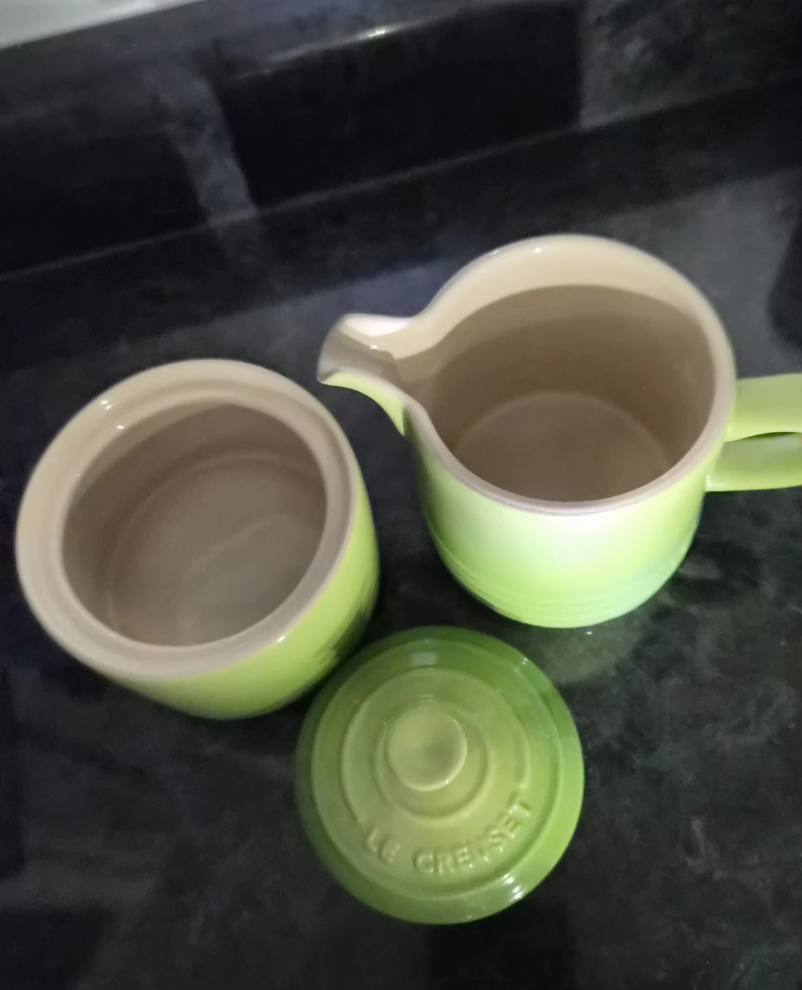 Le Creuset Creamer and Sugar Bowl Set -Palm - photo 3