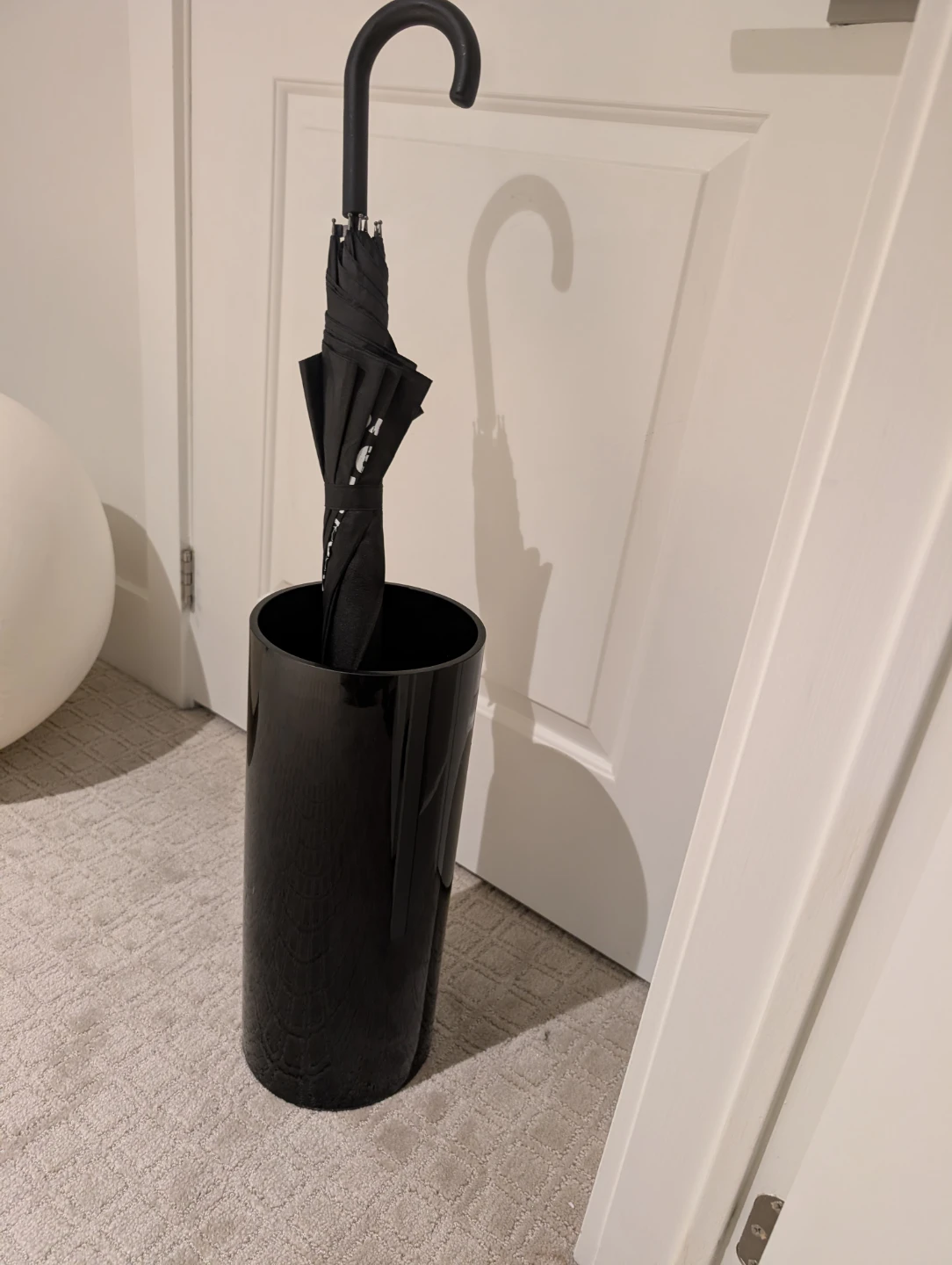 Black Cylinder vase