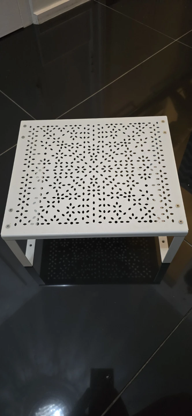 Ikea White Metal Shelf Unit