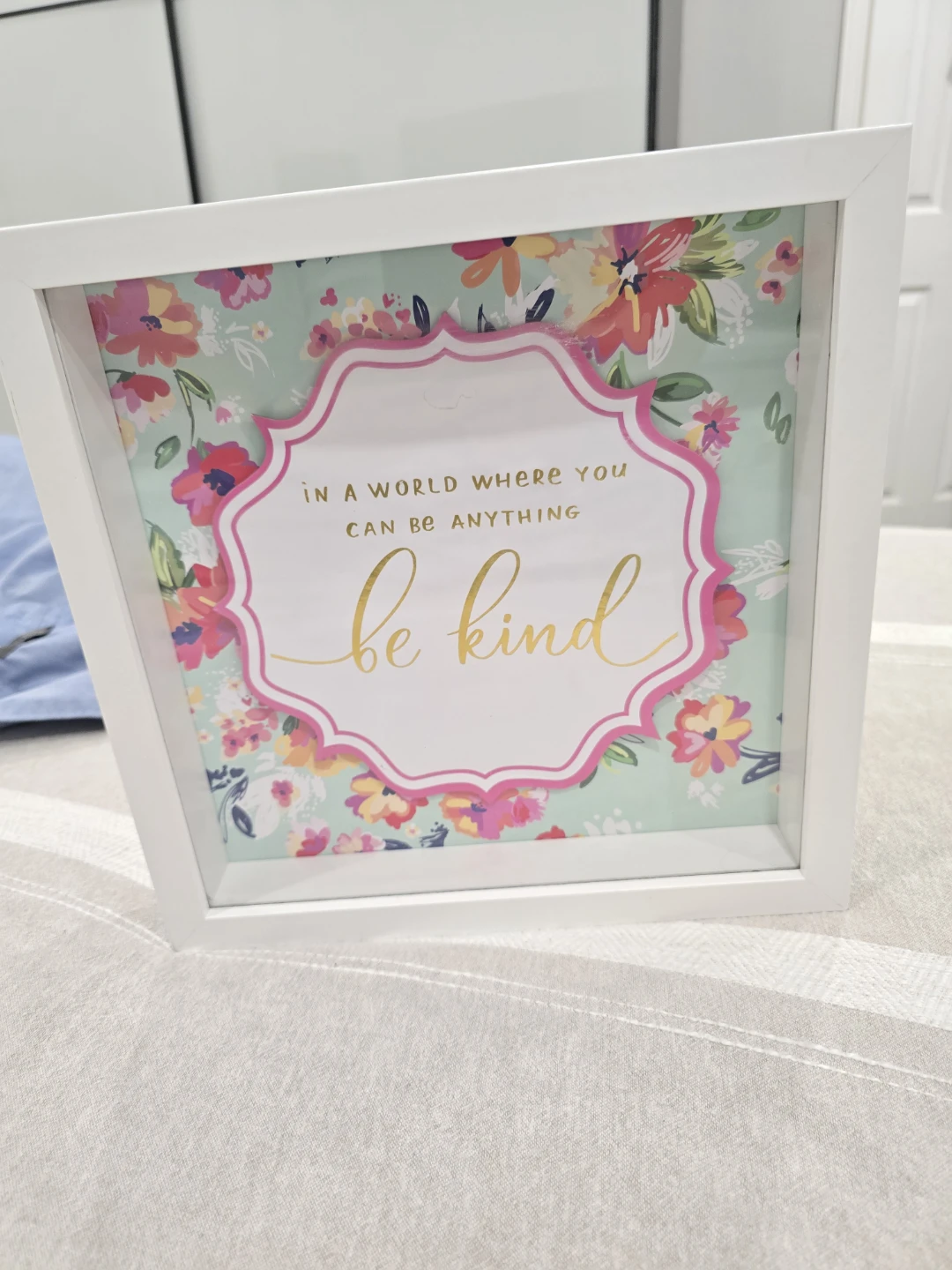 Be Kind Shadow Box Wall Art - photo 2