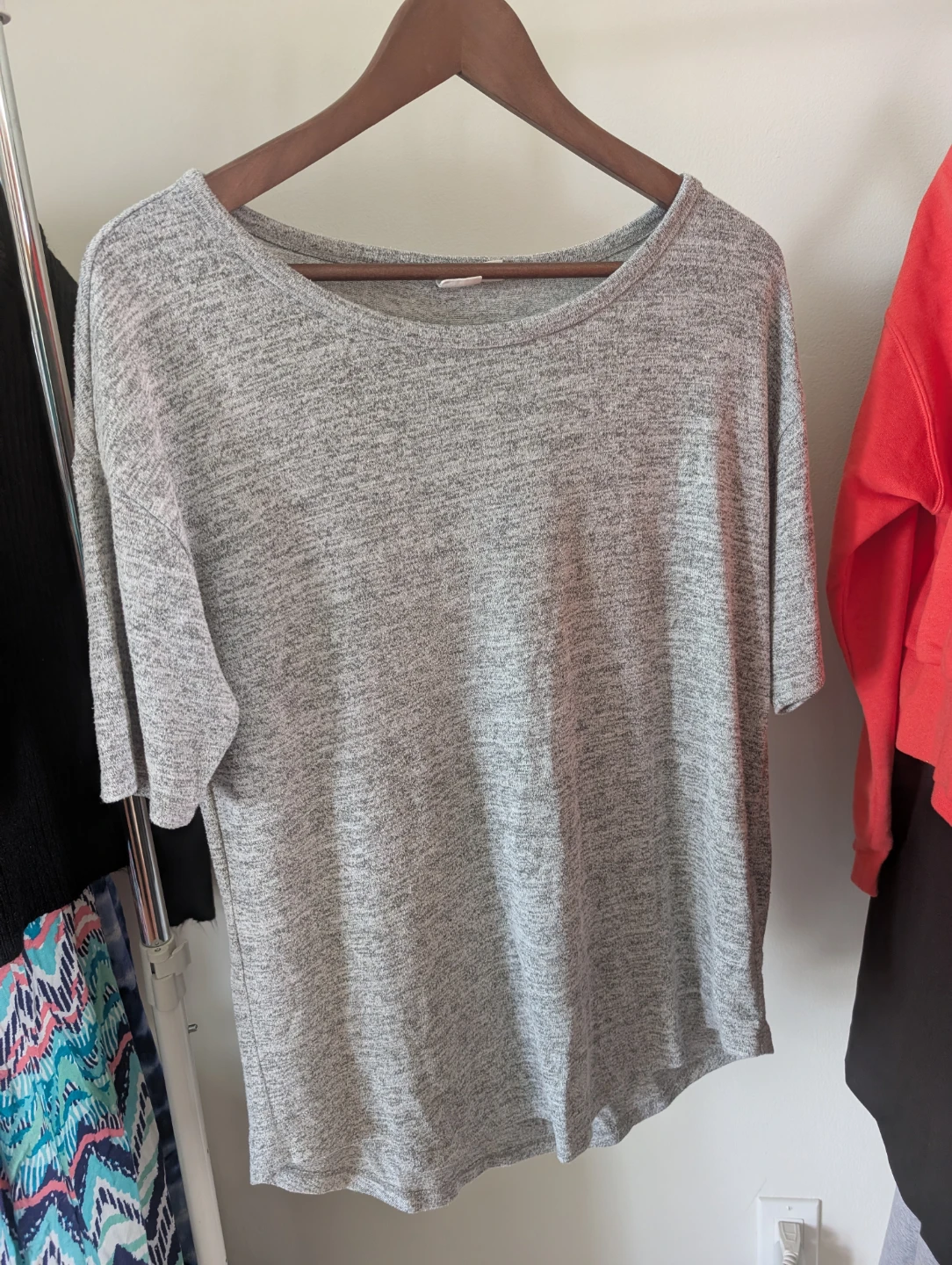 GAP Grey Heathered Short Sleeve T-Shirt