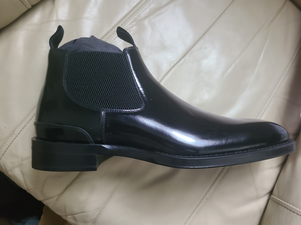 Burberry Black Leather Chelsea Boots Size 45.5 - photo 2