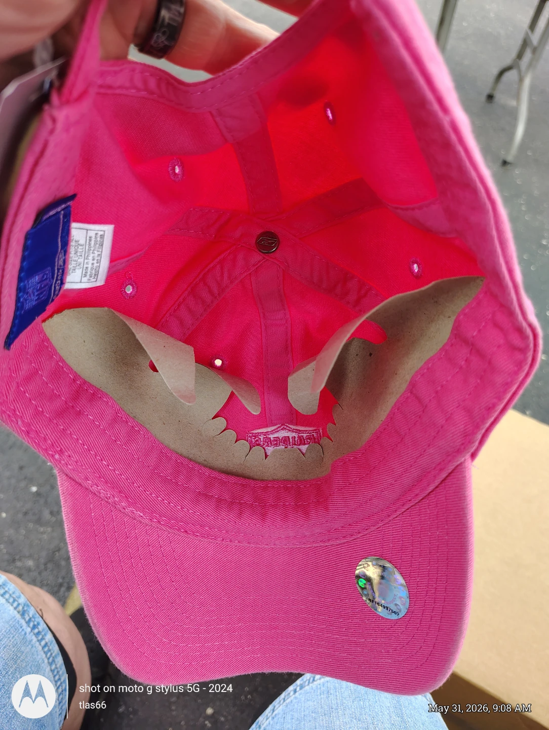 Reebok Las Vegas Raiders Pink Women's Baseball Cap - photo 3
