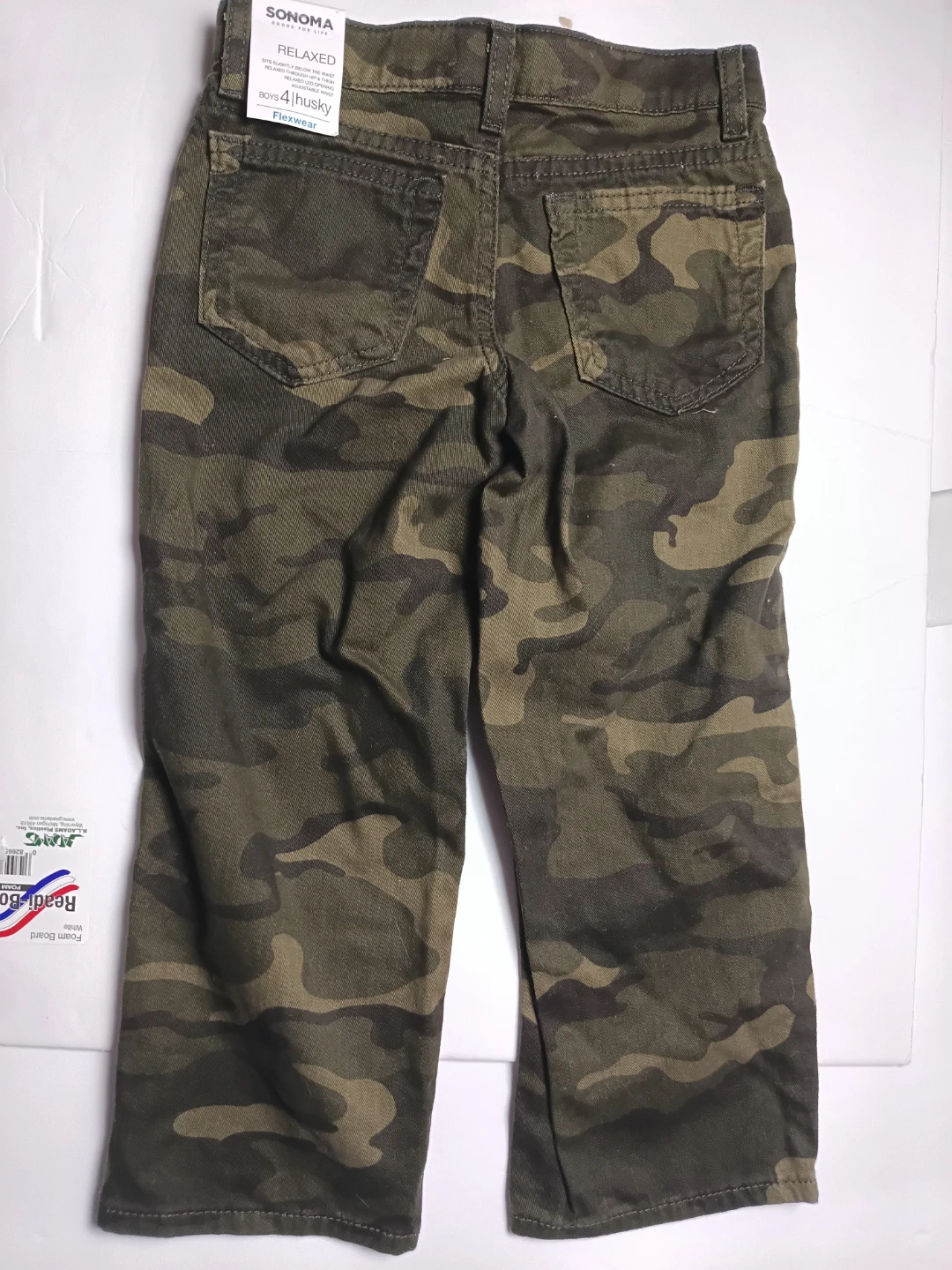 Sonoma Boys Relaxed Fit Camo Pants Size 4 Husky - photo 2
