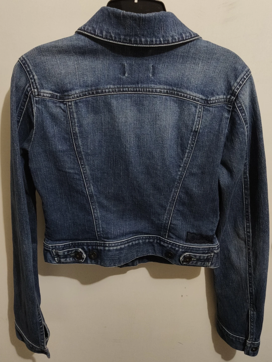DIESEL Taiz Cropped Denim Jacket Size S - photo 3