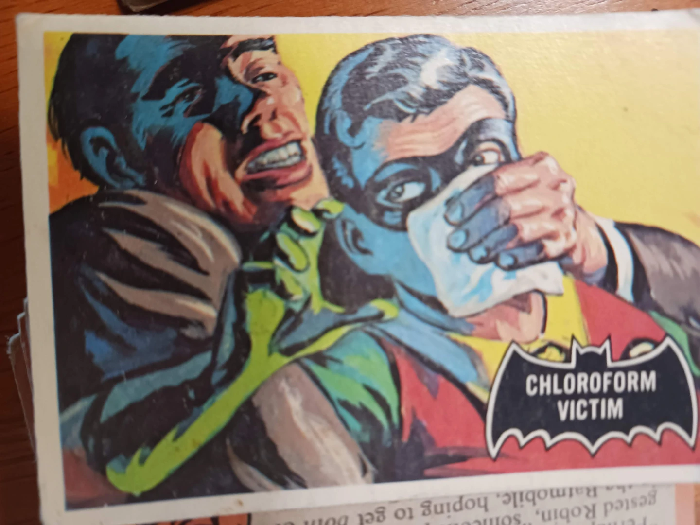 ⚽  Vintage Batman Chloroform Victim Card
