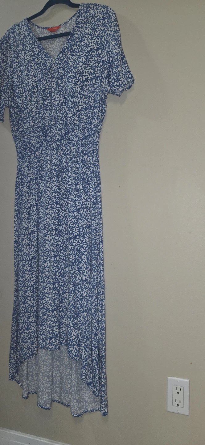 Joe Fresh Blue & White Floral Dress XL/TG - photo 2