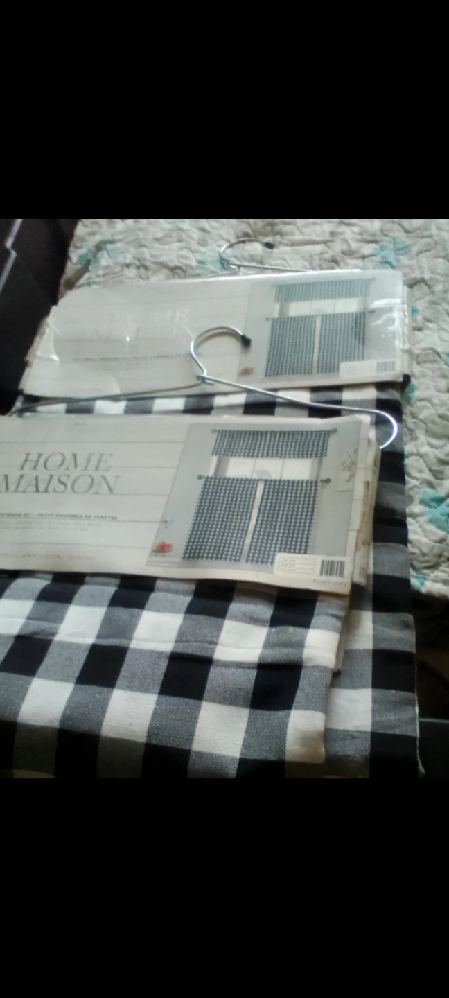 Home Maison Buffalo Check Kitchen Curtains