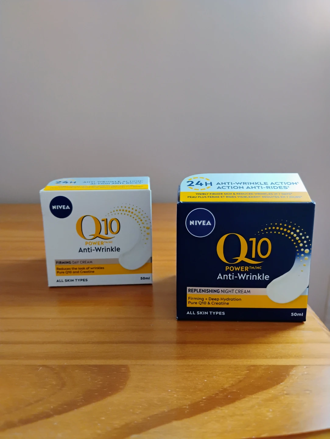 NIVEA Q10 Anti-Wrinkle Firming Day Cream and Night Cream set