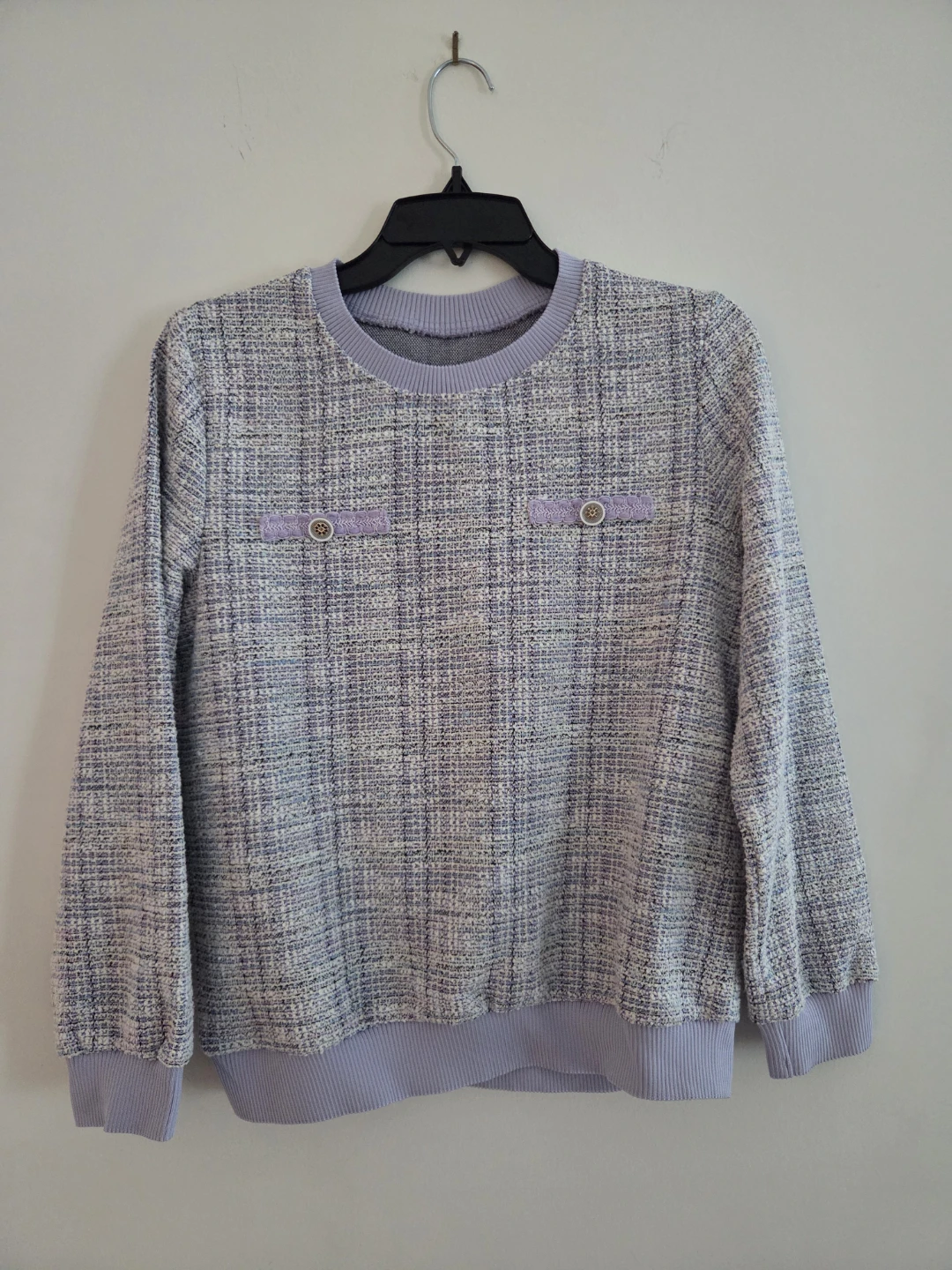 Tweed Crewneck Sweater