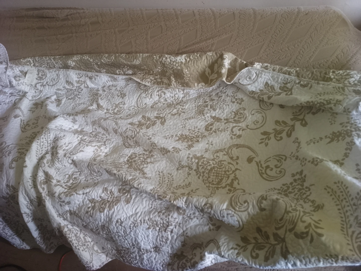 75"x39" Quilted reversible sofá cover  Blanket - photo 2