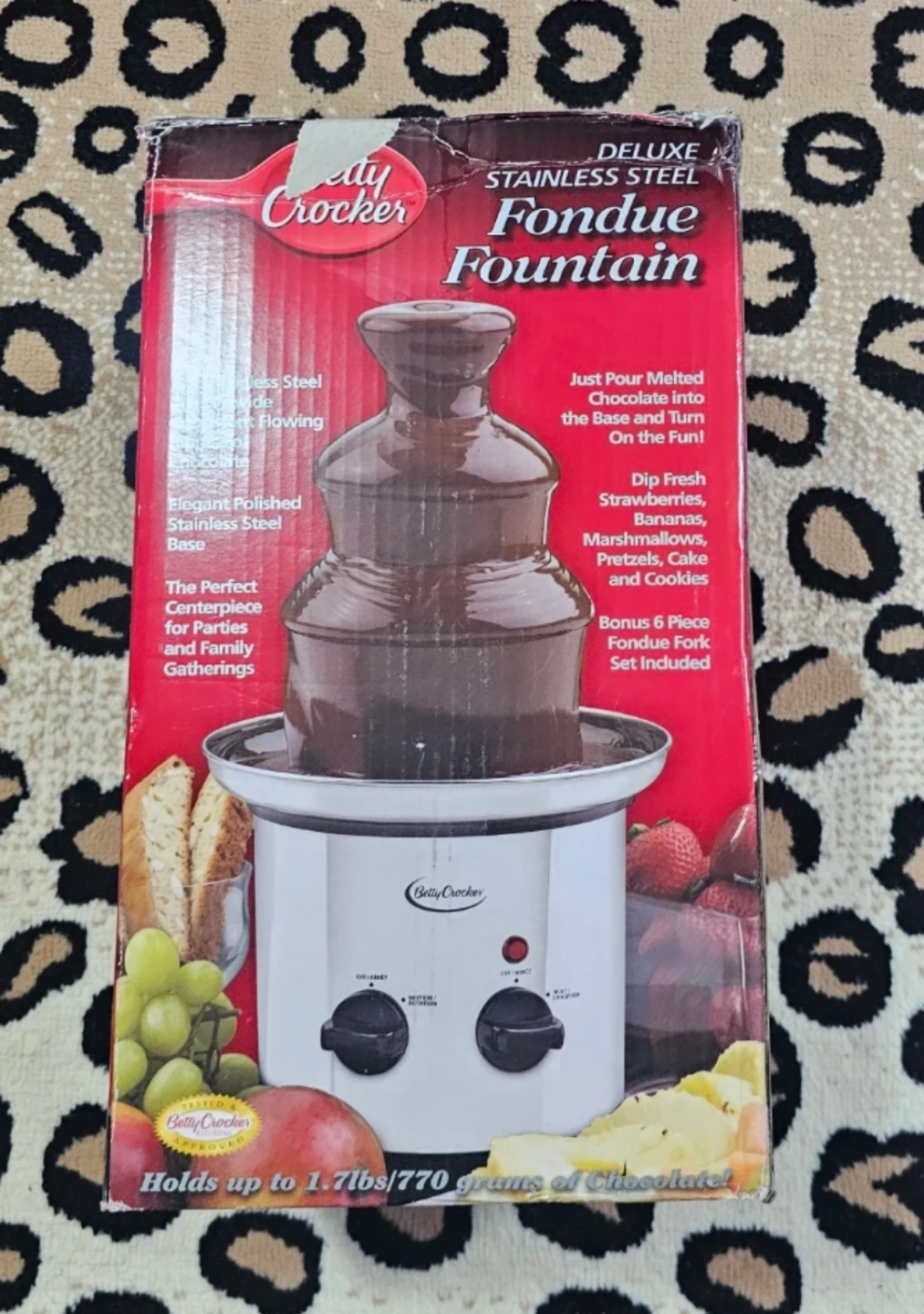 Betty Crocker Deluxe Stainless Steel Fondue Fountain