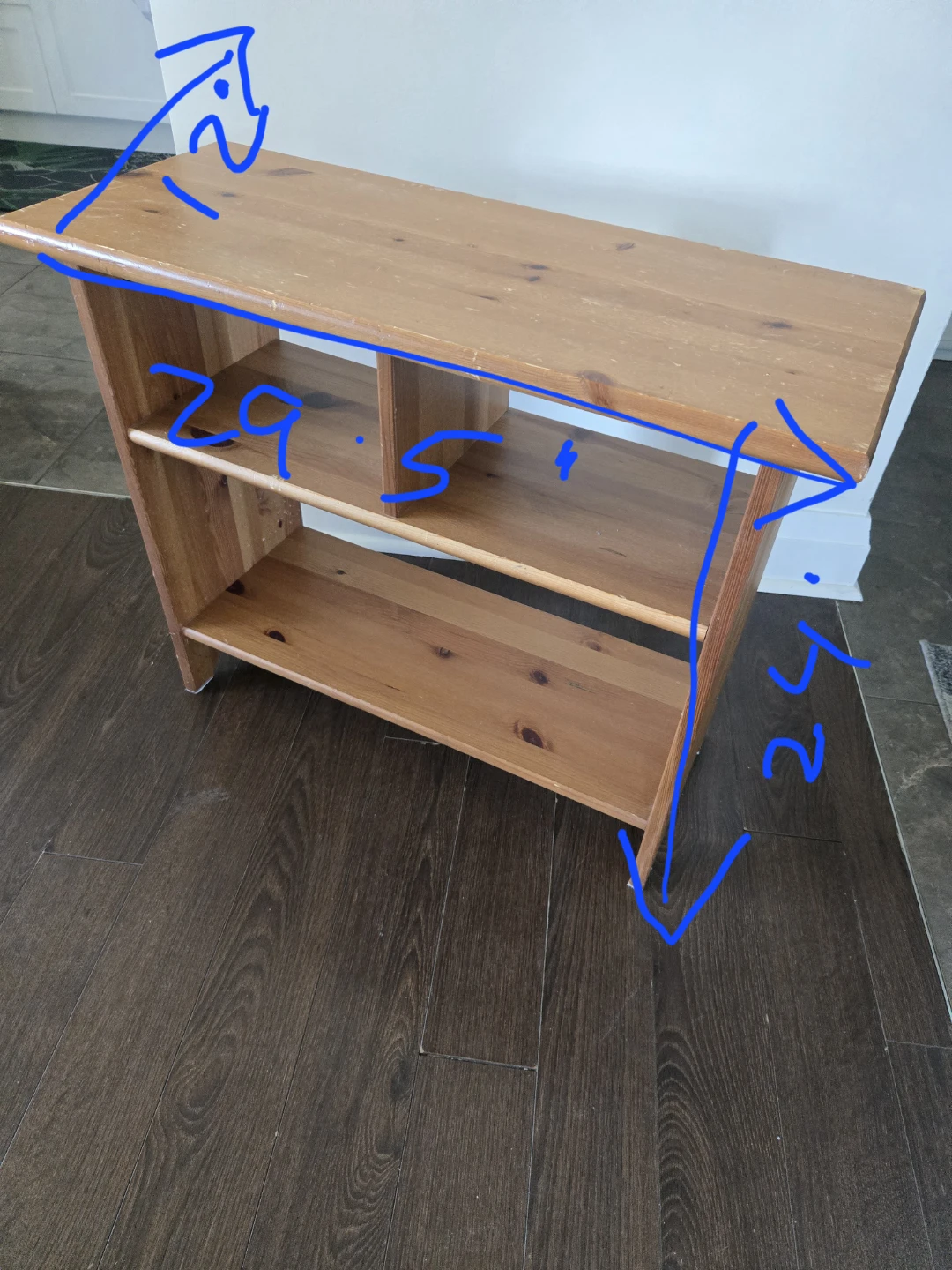 Ikea Leksvik Wooden Shelf Unit ⚽ - photo 4