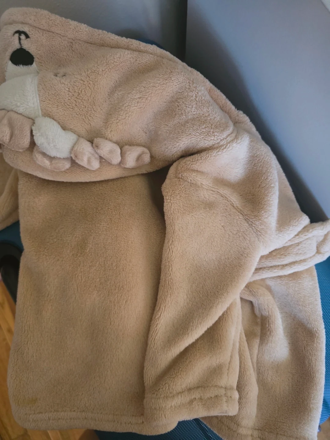 Kids' Fleece Hooded Robe - Bear Design - photo 3