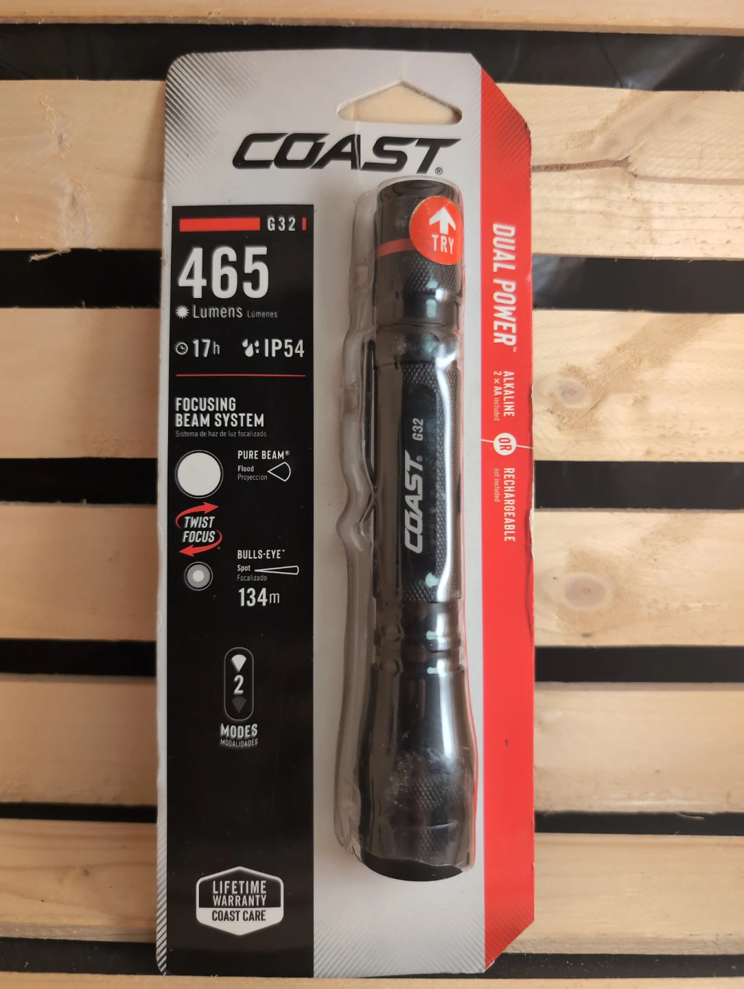 BRAND NEW UNOPENED ITEM! Coast G32 Dual Power LED Flashlight