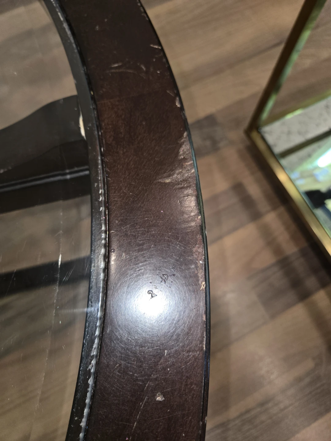 Round Coffee Table with Glass Top - photo 4