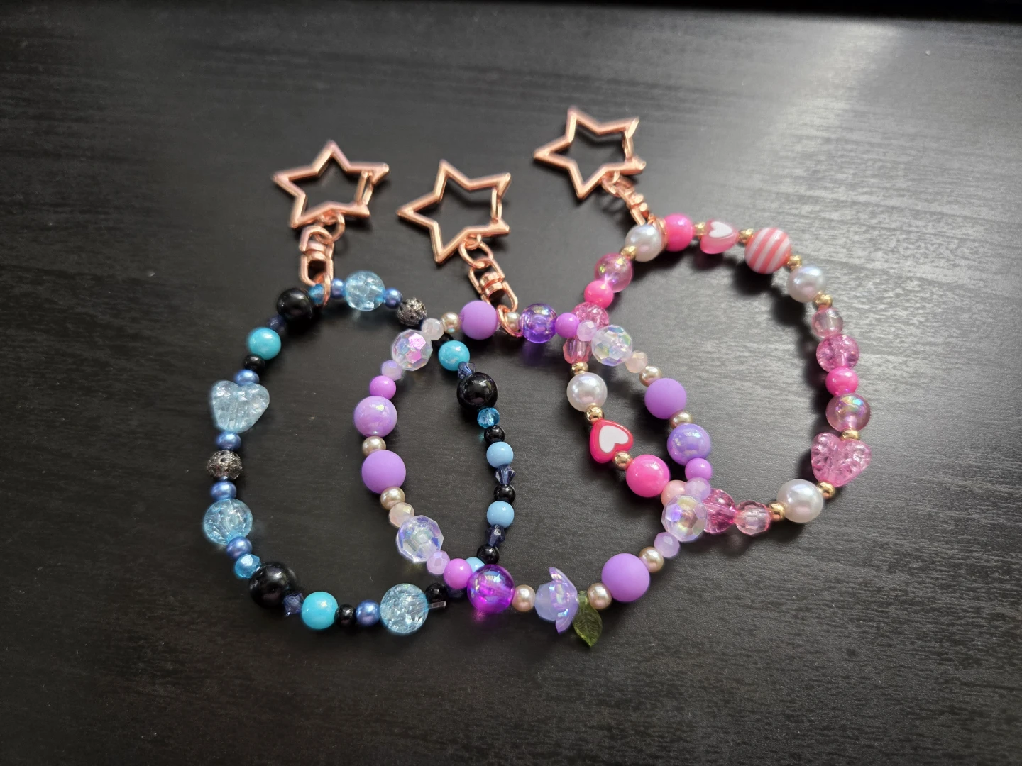Beaded Keychains and Phone Straps $4 Each