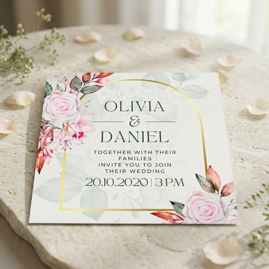 Instant Download Wedding Invitation Template - photo 2