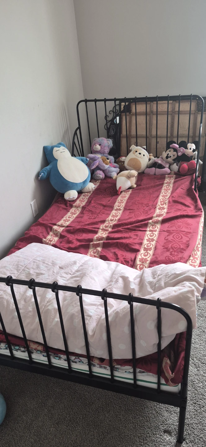 Black Metal Twin Bed Frame - photo 2