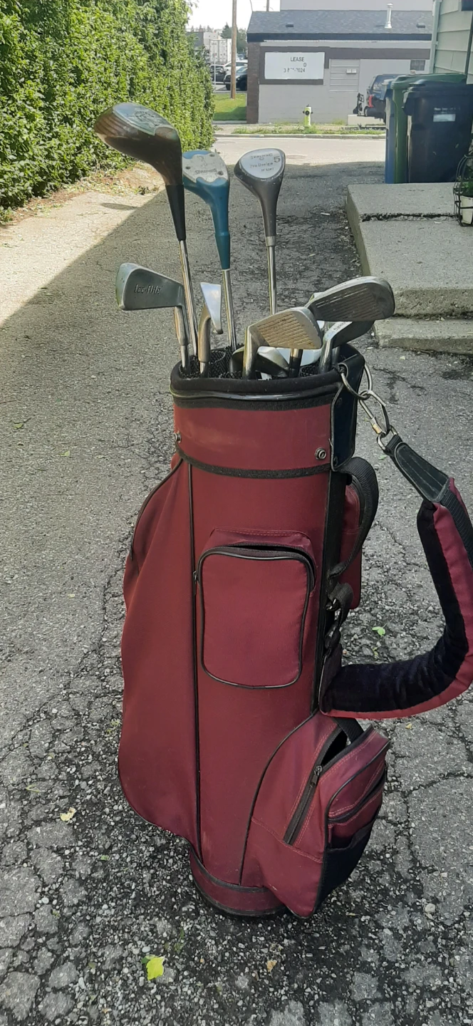 Complete Set Of Men's Right Handed Golf Clubs With Bag & Cover - photo 2