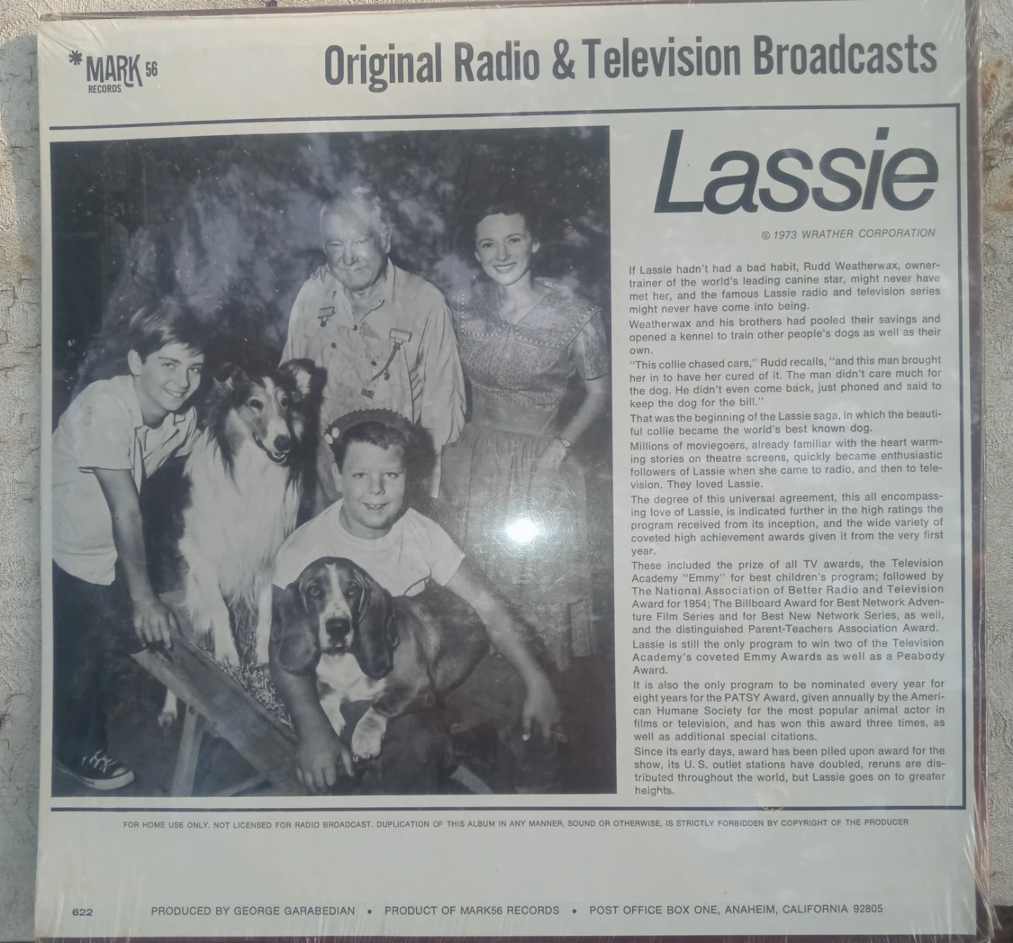 Mark 66 Lassie Original Radio Broadcasts Vinyl Record - photo 2