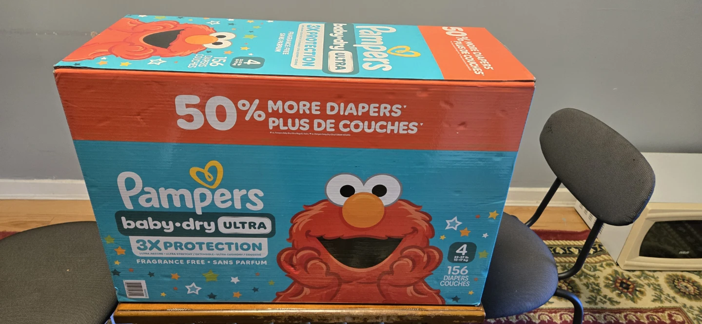 Pampers Baby-Dry Ultra Size 4 Diapers - 156 Count