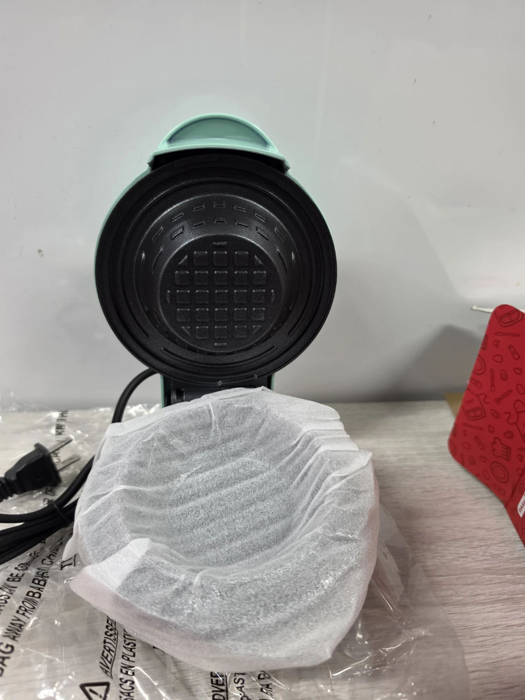 Dash Mini Waffle Bowl Maker - Aqua - photo 2