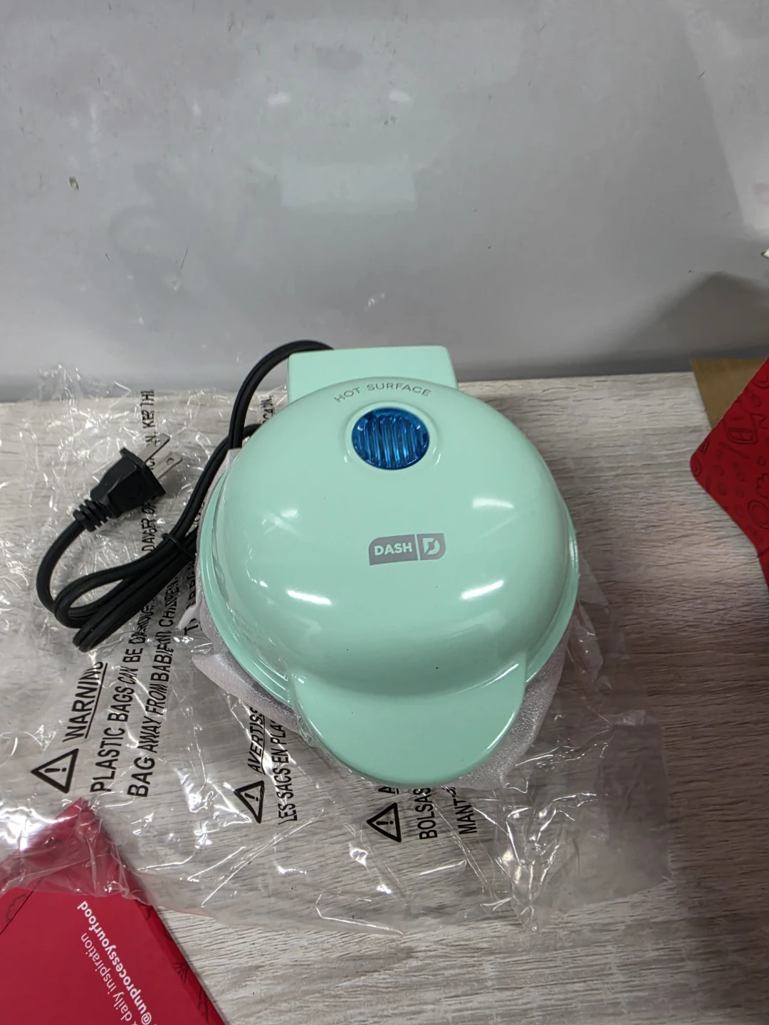 Dash Mini Waffle Bowl Maker - Aqua - photo 3