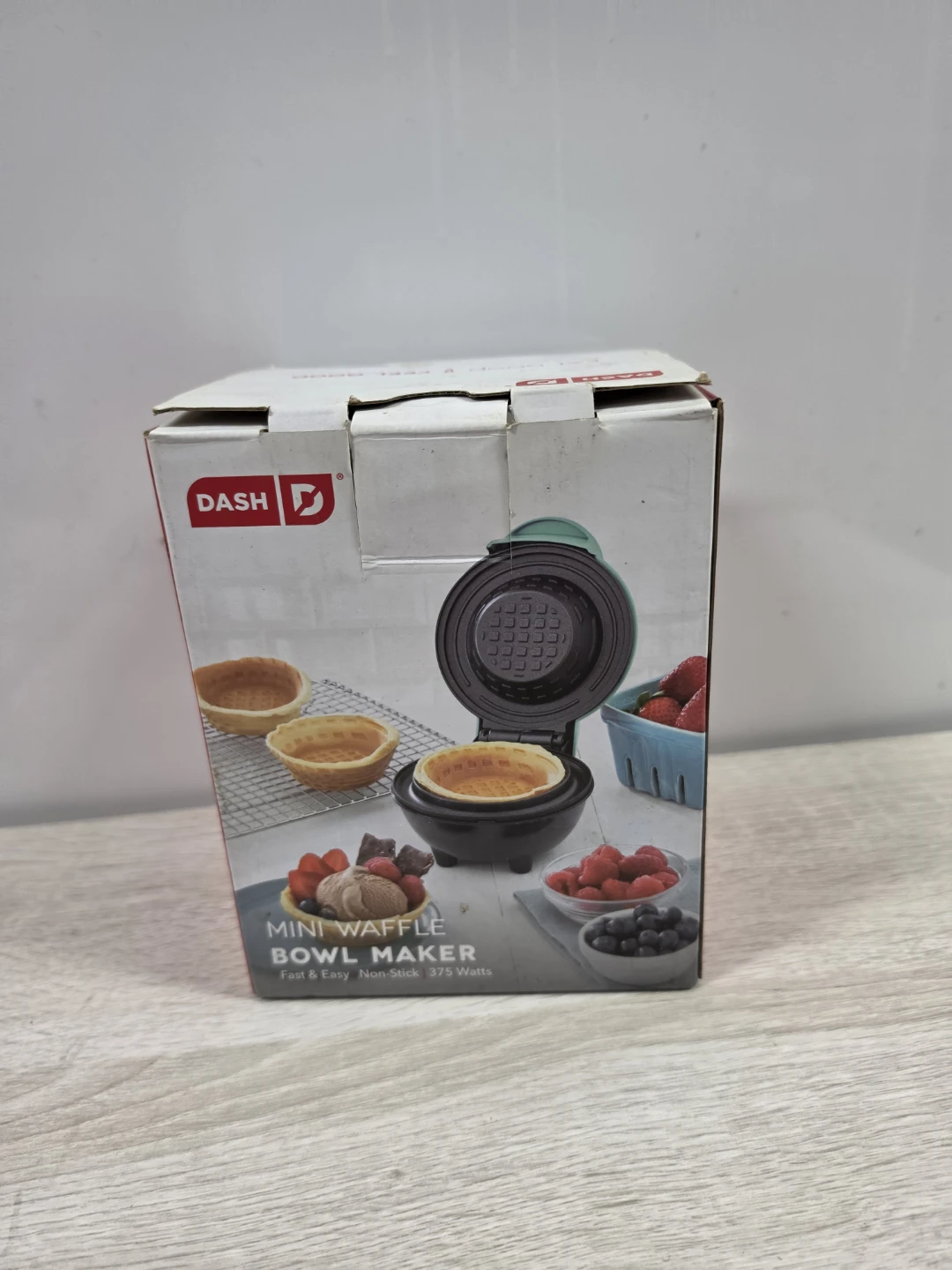Dash Mini Waffle Bowl Maker - Aqua - photo 4