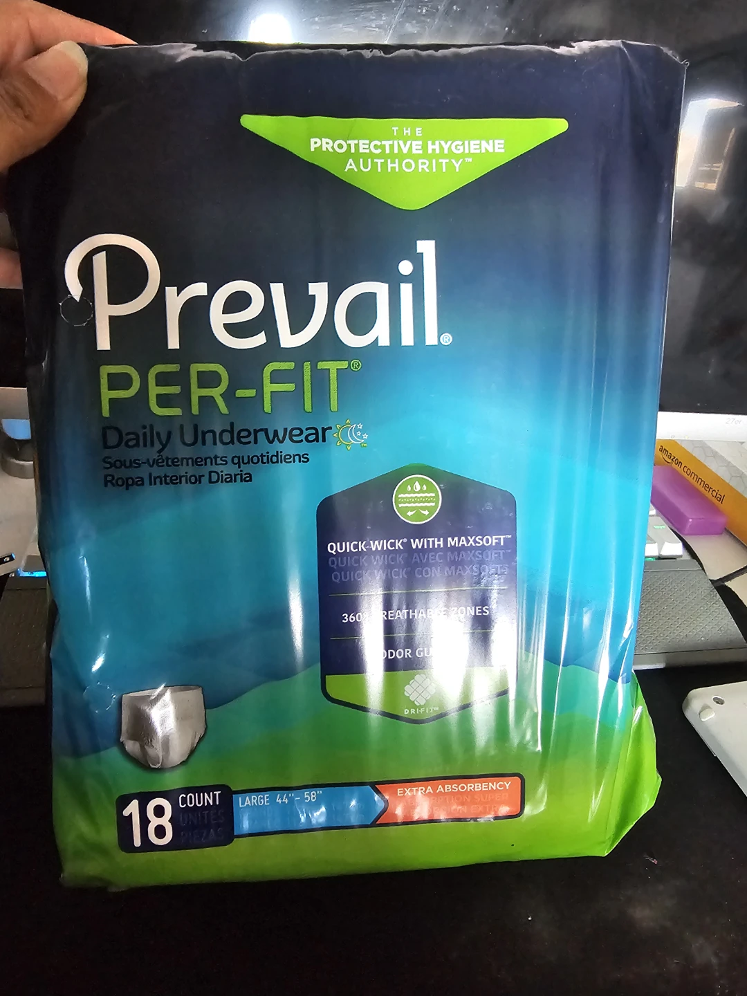 Prevail Per-Fit Large Daily Underwear (18 Count)
