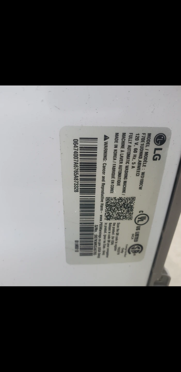LG WDP4W Full Automatic Washing Machine - photo 3
