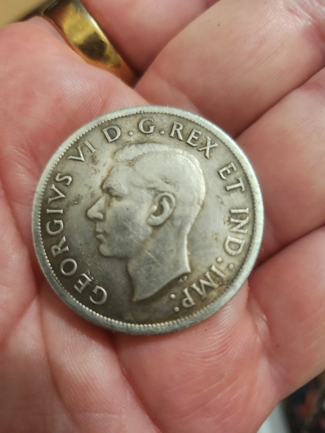 1947 Canadian Silver Dollar Coin