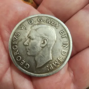 1947 Canadian Silver Dollar Coin