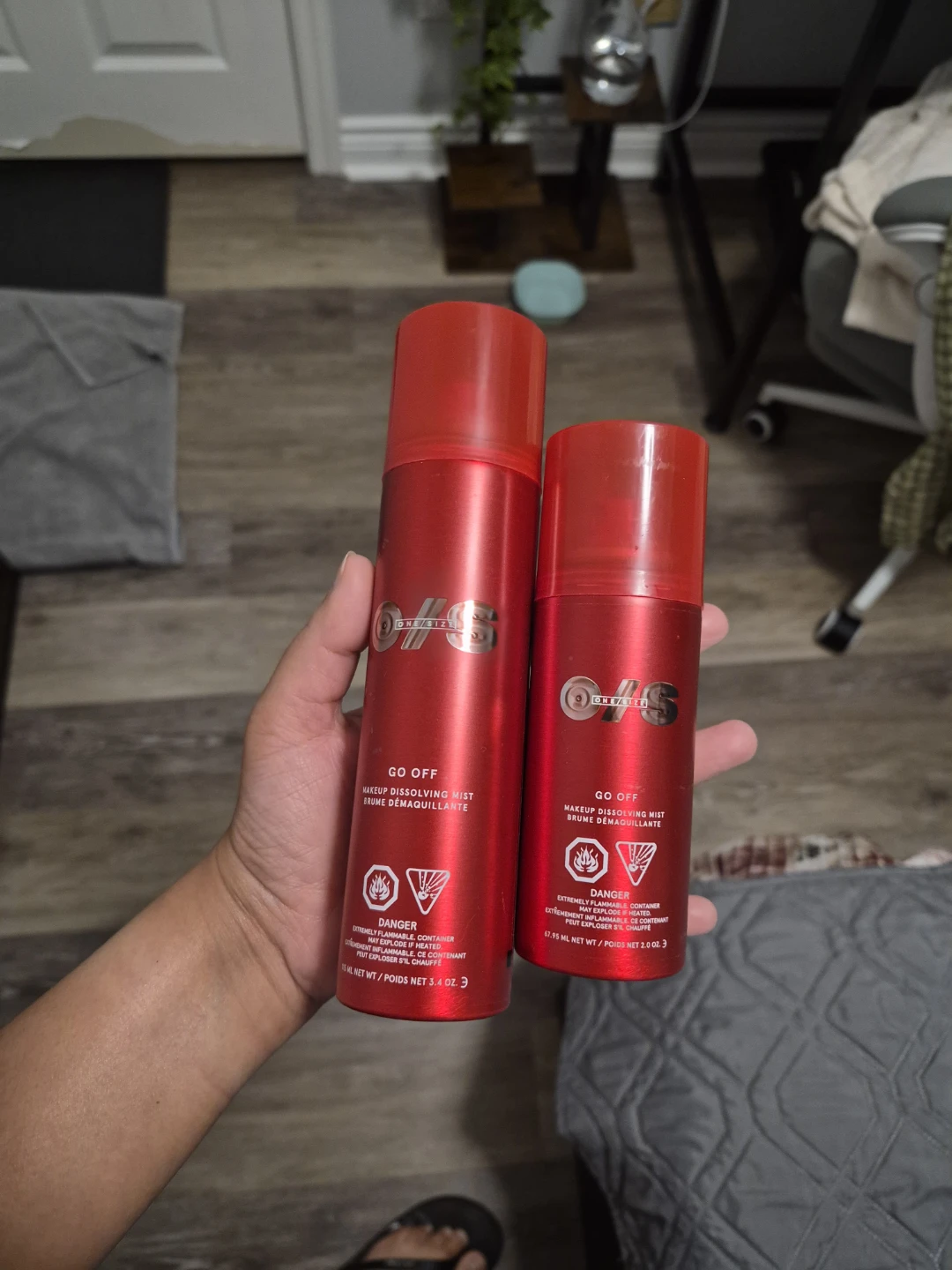 ONE/SIZE Go Off Makeup Dissolving Mist (3.4 oz & 2 oz)