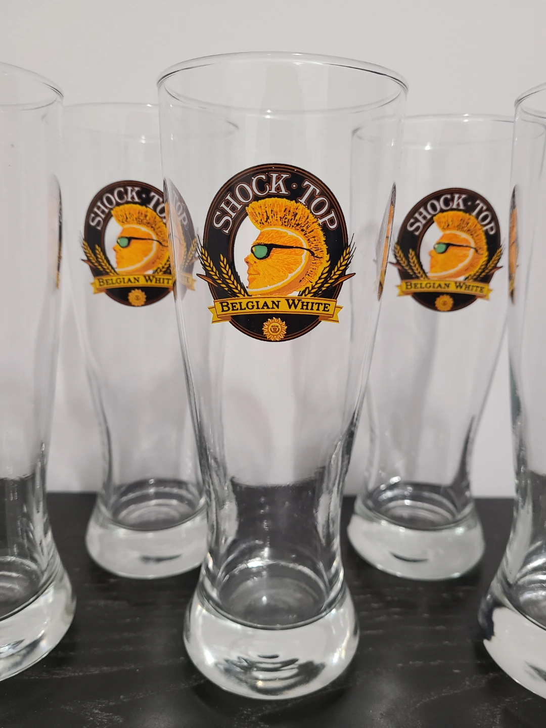 Shock Top Belgian White Beer Glasses + Free Glass Beer Steins - photo 2