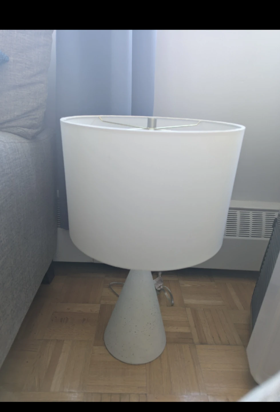 White Cone Base Table Lamp
