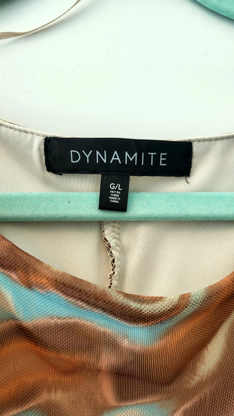 Dynamite Ruched Print Dress - photo 3