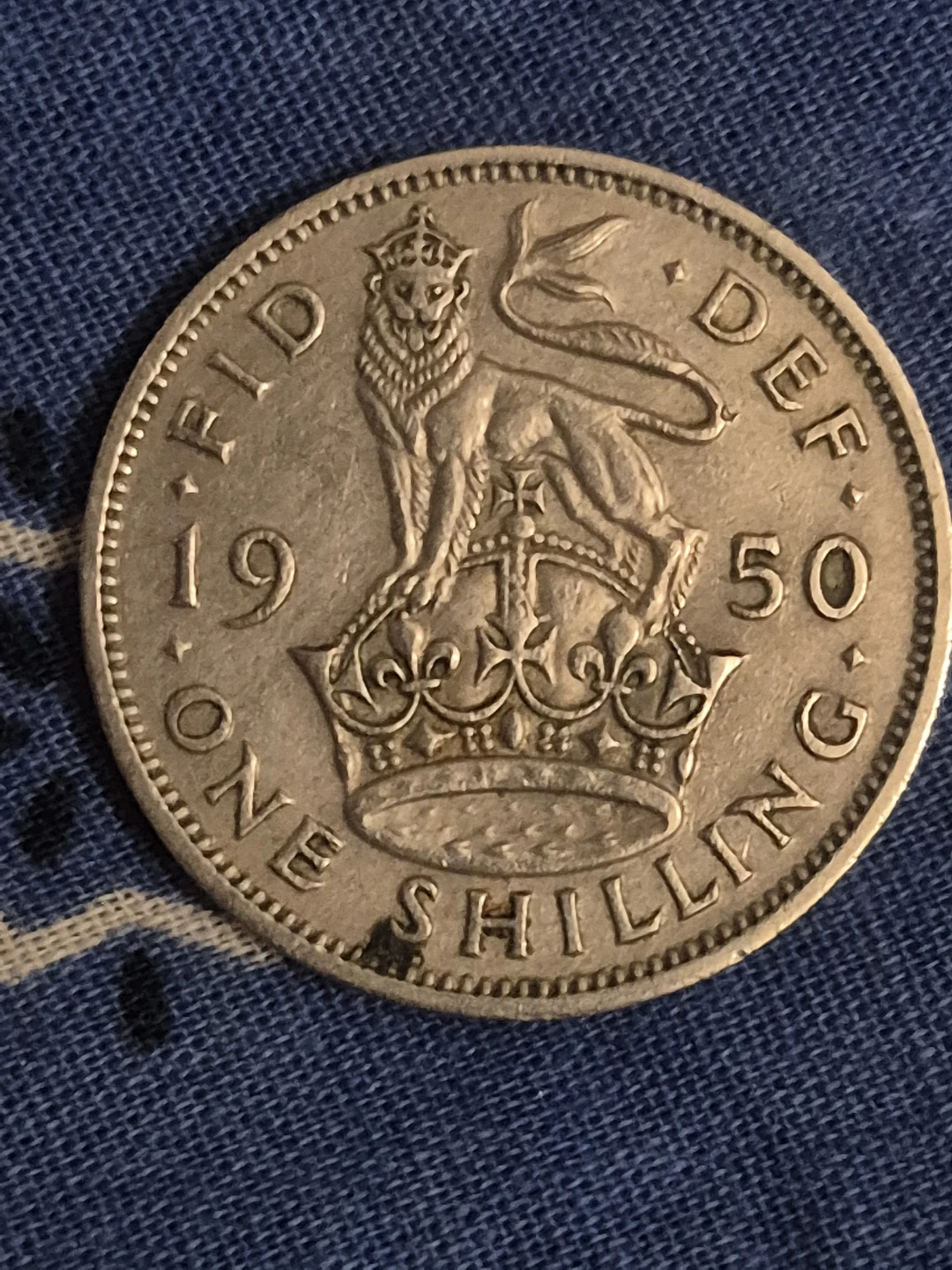 ⚽1950 One Shilling Coin - Great Britain