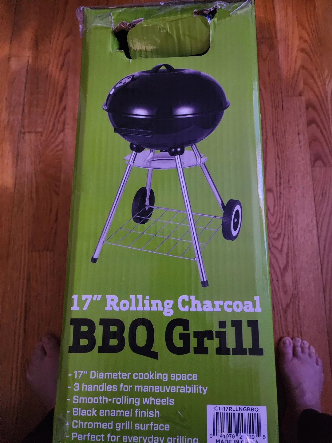 Cedgrar Trail 17" Rolling Charcoal BBQ Grill