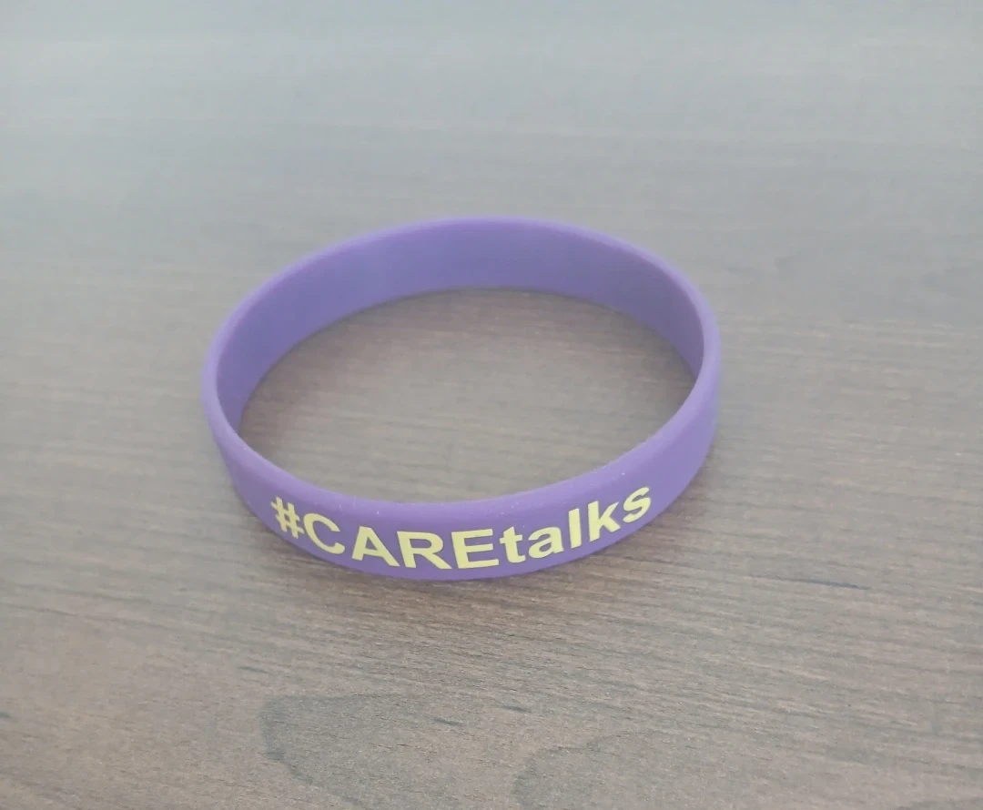 Purple Silicone Wristband - Say it with CAREtalks - photo 3